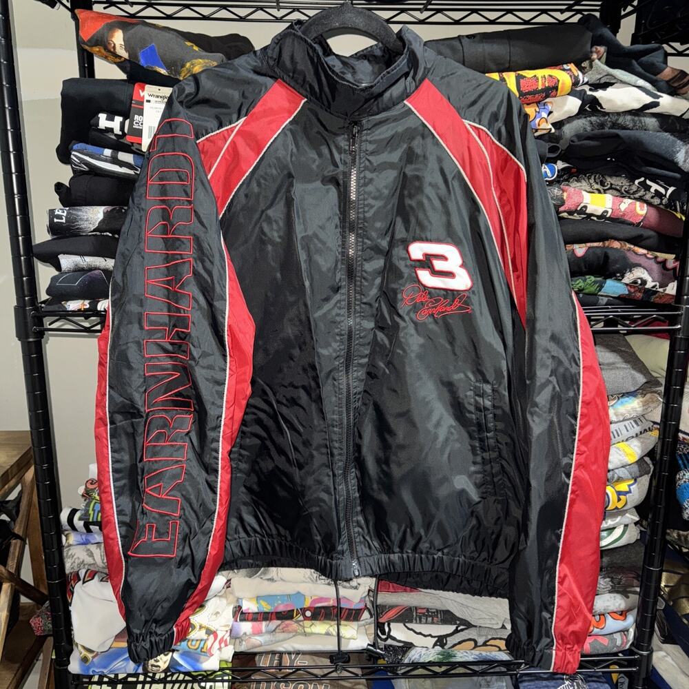 Vintage 90s Dale Earnhardt Winners Circle Ligh Windbreaker Jacket Size Xl